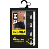 Lot de 4 boxers Ecodim Dim NOIR 1 T3