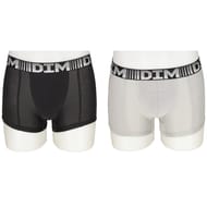 Lot de 2 boxers homme 3D Flex Air Dim 9LU NOIR/GRIS/PERLE T3