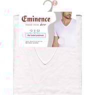 Tee-shirt manches courtes col V homme Héritage Eminence 6001 BLANC 80 ANS T7