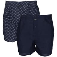 Lot de 2 caleçons fantaisie et unis homme influx IMP MARINE/MARINE T4