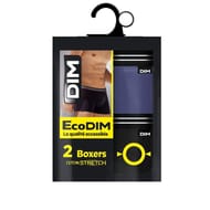 Lot de 2 boxers ligne Ecodim Dim 6U0 BLEU TURQUIN/NOIR T4