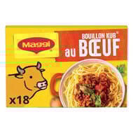 Maggi bouillon goût boeuf 18 tablettes 180g