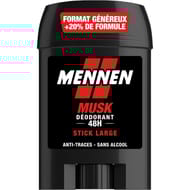 Mennen déodorant stick large homme musk 48h 60 ml