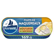 Petit navire filets de maquereaux moutarde sans arômes ajoutés 169g