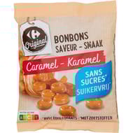 Carrefour sélection bonbons caramel sans sucres - 120g
