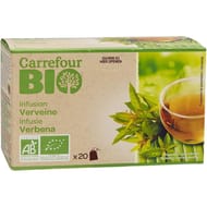 Carrefour bio infusion verveine bio 20 sachets - 26g