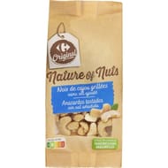 Carrefour original noix de cajou grillées sans sel ajouté 200g