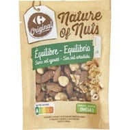 Carrefour Original mélange amandes, noisettes et noix 120g