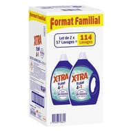 Xtra total lessive format familial fraîcheur 2x57 lavages 5.13l