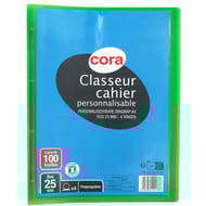 Cora classeur cahier personnalisable dos de 25