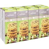 Carrefour cookies choco noisettes 8x200g