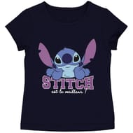 Tee shirt manches courtes stitch fille MARINE STITCH 8 ANS