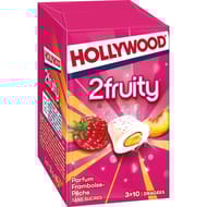 Hollywood max framboise-pêche sans sucres 3x22g - 66g