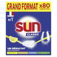 Sun tablette lave vaisselle citron x80 -0.76kg