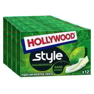 Hollywood chewing gum chlorophylle sans sucres x12 - 92g