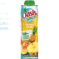 Oasis sirop ananas peche 60 cl