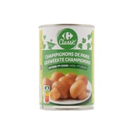 Carrefour classic' champignons de Paris entiers 1er choix 230g
