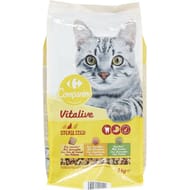 Carrefour companino croquettes chat stérilisé volaille, carottes, petits pois 2kg