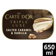 Carte d'or dessert glacé hazelnut 650ml 391g