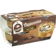 Carrefour original dessert cappuccino au café 4x80g