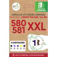 Jetline cartouche d'encre C-580/581 XXL PACK