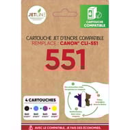 Jetline cartouche d'encre C-551 PACK