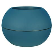 Boule plastique granit D40 H28 coloris blanc à rétention d'eau