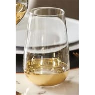 Gobelet en verre forme haute base or