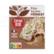 Céréal bio pain azyme froment bio 200g