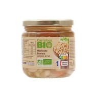 Carrefour bio haricots blancs cuisinés à l'ail 410g