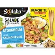 Sodebo salade stockholm tartare de saumon fumé 320g