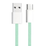 Apm câble usb-a / usb-c, colors nylon, vert, 1m 600405