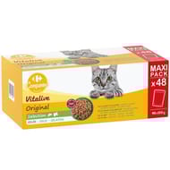 Carrefour companino pâtée pour chat assortissement 48x100g