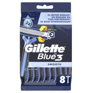 Gillette Blue 3 smooth rasoirs jetables x 8