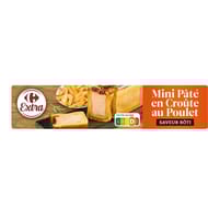 Carrefour extra pâté en croûte poulet saveur rôti 450g