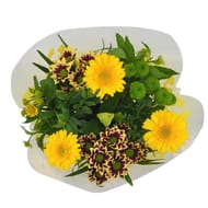 Bouquet tendresse jaune