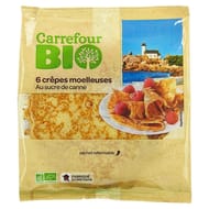Carrefour bio 6 crêpes moelleuses 210g