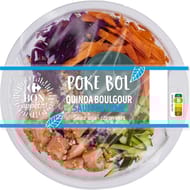 Carrefour bon appétit salade poke bol quinoa boulgour saumon fumé 250g