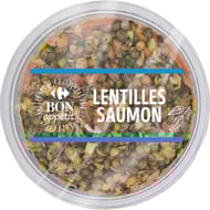 Carrefour bon appétit salade lentilles saumon 250g