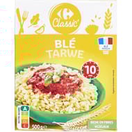 Carrefour classic' blé dur précuit 10 minutes 500g