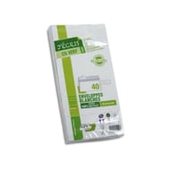Gpv paquet de 40 enveloppes dl précasées erapure 80 grammes adhésives fsc