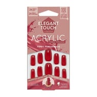 Mild & elegant faux-ongles acrylic poppy pomegranate