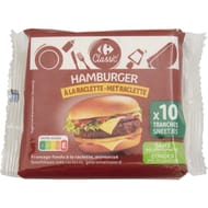 Carrefour Classic' fromage hamburger à la raclette 10 tranches 200g