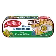 Saupiquet filets de  maquereaux grilés à l'huile d'olive 120 g