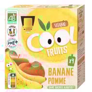Vitabio cool  fruits pomme banane 4x90g