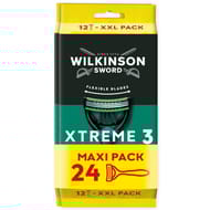 Wilkinson xtreme 3 sensitive comfort rasoir jetable 3 lames lot de 24