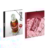 Chemise a elastique 3 rabats a4 carton coca cola