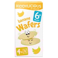 Kiddylicious wafers banane 6+ mois 4x4 gr