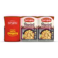 Paul & louise lot de 3 boites de ravioli boeuf mascarpone 400g
