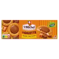 St michel la galette chocolat coeur caramel 4 sachets de 2 biscuits